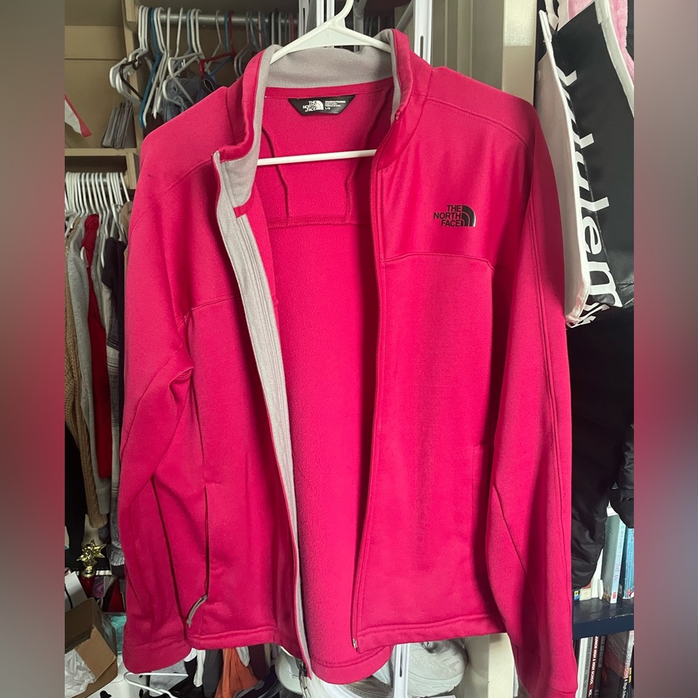 The north face hot pink jacket